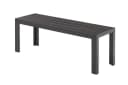 riess-ambiente Gartenbank DESIGNO 130cm Anthrazit/Schwarz Aluminium WPC Bild 1