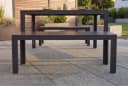 riess-ambiente Gartenbank DESIGNO 130cm Anthrazit/Schwarz Aluminium WPC Bild 4
