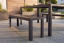 riess-ambiente Gartenbank DESIGNO 130cm wetterfest Aluminium WPC Bild 2