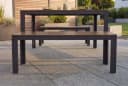 riess-ambiente Gartenbank DESIGNO 130cm wetterfest Aluminium WPC Bild 3