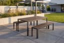 riess-ambiente Gartenbank DESIGNO 130cm wetterfest Aluminium WPC Bild 4