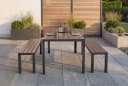 riess-ambiente Gartenbank DESIGNO 130cm wetterfest Aluminium WPC Bild 5