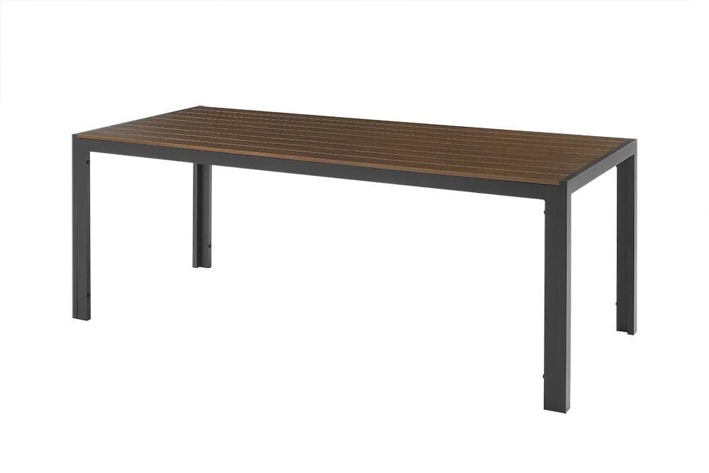 riess-ambiente Gartentisch DESIGNO 205cm Dunkelbraun Aluminium Outdoor