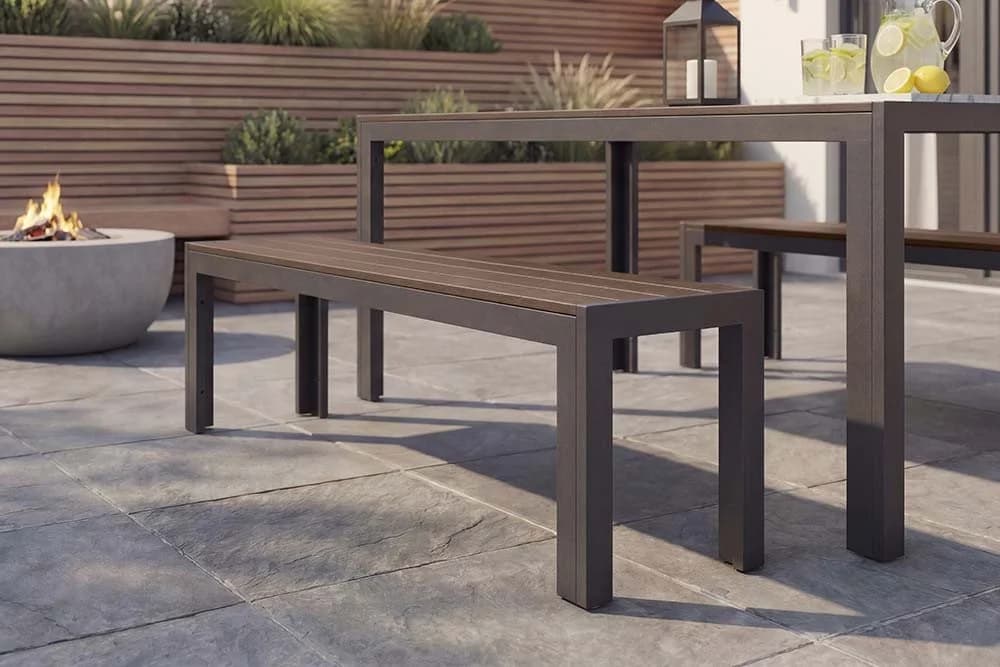 riess-ambiente Gartentisch DESIGNO 205cm Dunkelbraun Aluminium Outdoor - Bild 3
