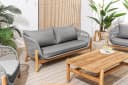 riess-ambiente Loungeset ROPE Grau/Natur 4-tlg. Akazie Aluminium Bild 2