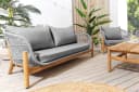 riess-ambiente Loungeset ROPE Grau/Natur 4-tlg. Akazie Aluminium Bild 4