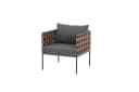 riess-ambiente Gartensessel UNIQUE 70cm mit Kissen schwarz/grau Bild 1
