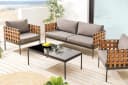 riess-ambiente Gartensessel UNIQUE 70cm mit Kissen schwarz/grau Bild 2