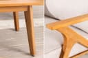 riess-ambiente Loungeset COMFORT LINE natur beige 4-tlg. Akazien-Massivholz Bild 5