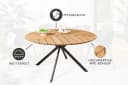 riess-ambiente Gartentisch DESIGNO 120cm Natur Aluminium-Sterngestell Bild 5
