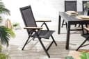 riess-ambiente Gartenstuhl DESIGNO Anthrazit/Natur wetterfest klappbar Bild 3
