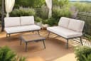 riess-ambiente Outdoor Lounge MOBILE MODULAR Anthrazit/Hellgrau mit Tisch Bild 3