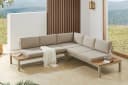 riess-ambiente Sitzgruppe Miami Lounge 240cm Champagner Greige Bild 2