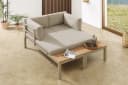 riess-ambiente Gartenlounge-Set ORLANDO 240cm Beige Grau Aluminium Bild 1