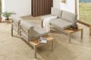 riess-ambiente Gartenlounge-Set ORLANDO 240cm Beige Grau Aluminium Bild 2