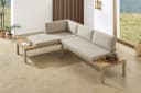 riess-ambiente Gartenlounge-Set ORLANDO 240cm Beige Grau Aluminium Bild 3