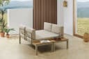 riess-ambiente Gartenlounge-Set ORLANDO 240cm Beige Grau Aluminium Bild 5