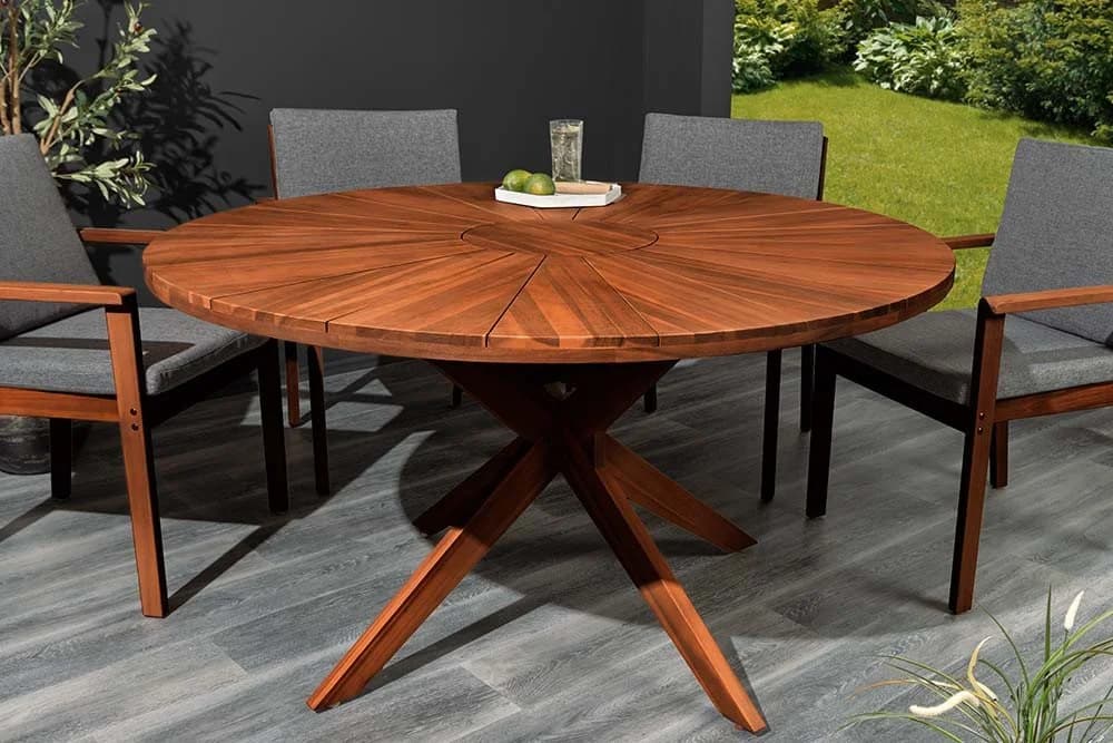 riess-ambiente Gartentisch KOPENHAGEN 140cm braun Akazienholz massiv - Bild 2