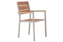 riess-ambiente Gartenstuhl DESIGNO Aluminium WPC Holzoptik stapelbar Bild 1