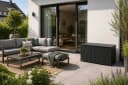TEICO GROUP Kissenbox Polyrattan Schwarz 300L mit Gasdruckfeder Bild 3