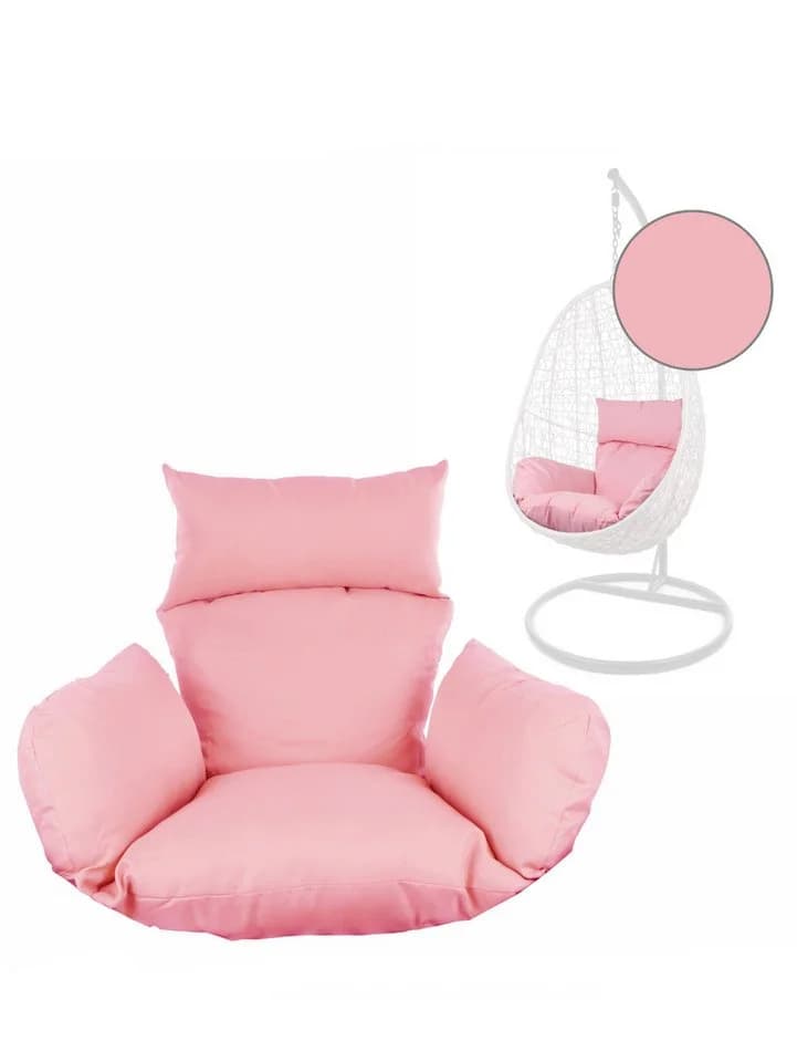 KIDEO Stuhlkissen Sitzkissen für Hängesessel Rosa Polyester