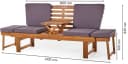 Wohnando Gartenbank Monte Multifunktional Akazienholz Grau Braun Bild 1