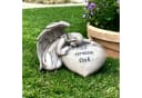 Radami Gartenfigur Engel Grabherz Antik-Weiß Bild 3