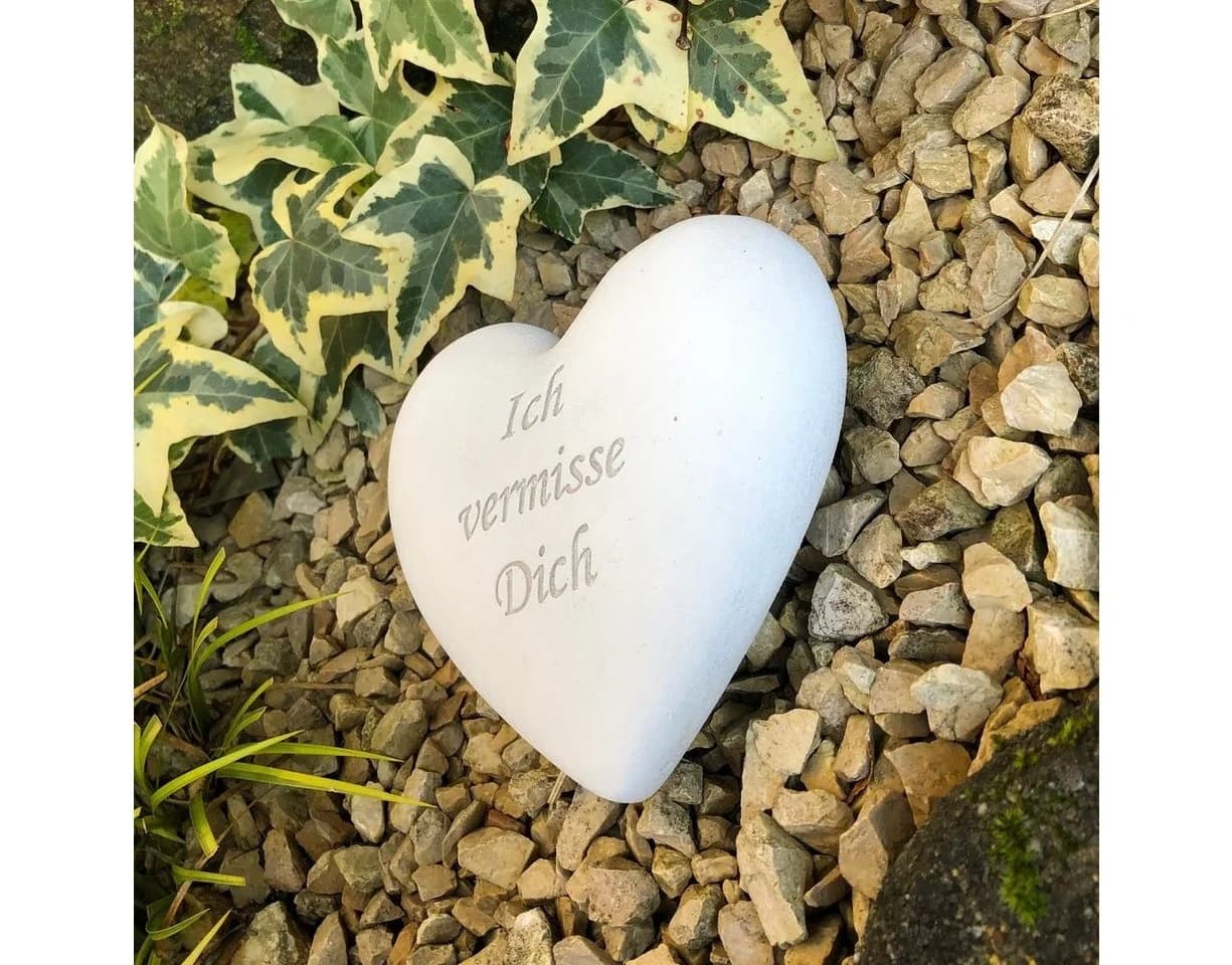 Radami Grabherz Spruch "Ich vermisse Dich" 12cm