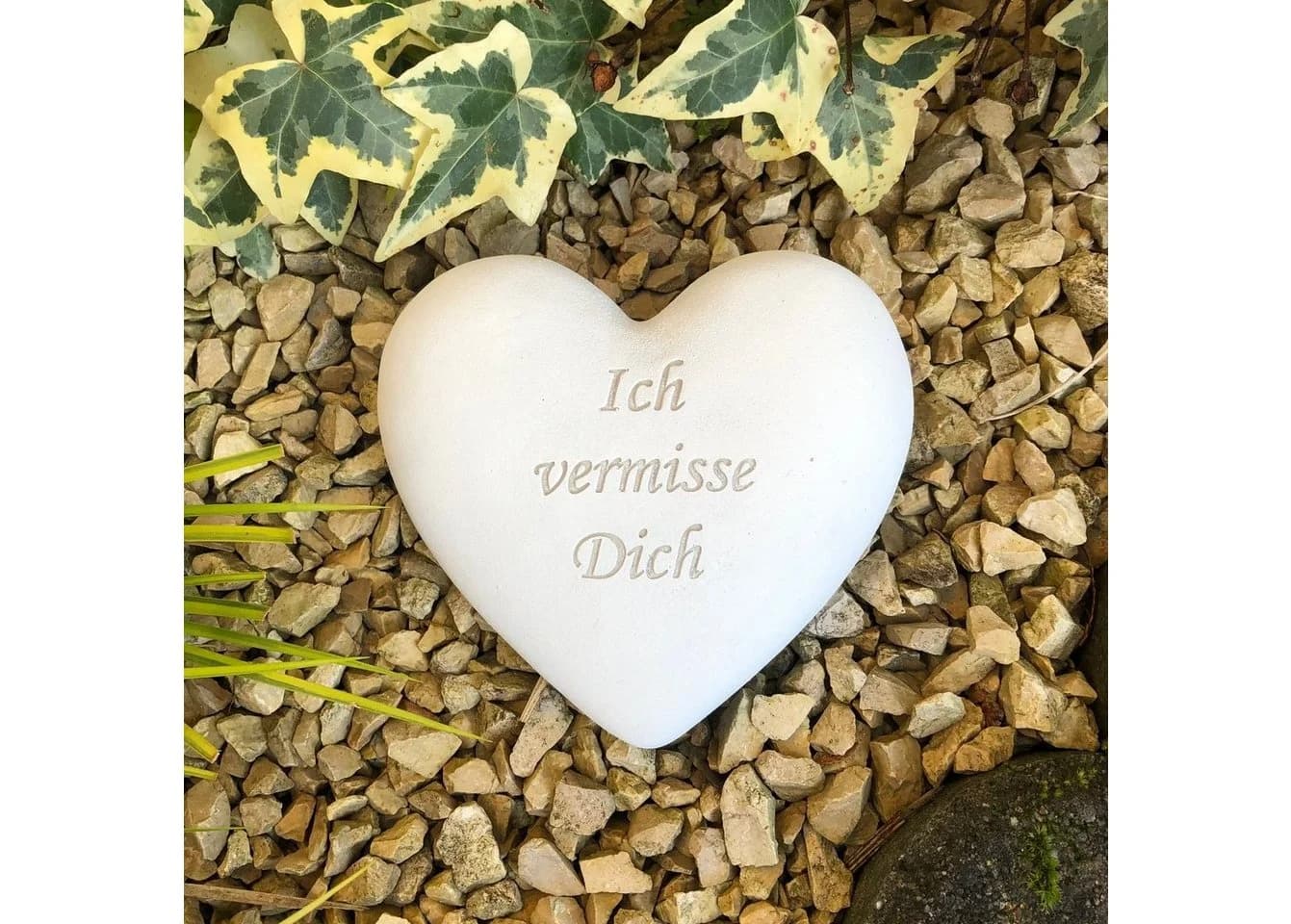 Radami Grabherz Spruch "Ich vermisse Dich" 12cm - Bild 2