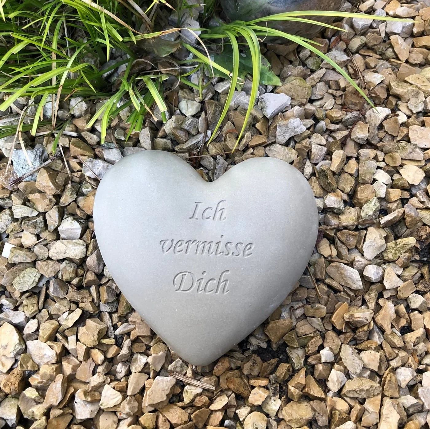 Radami Grabherz Spruch "Ich vermisse Dich" 12cm