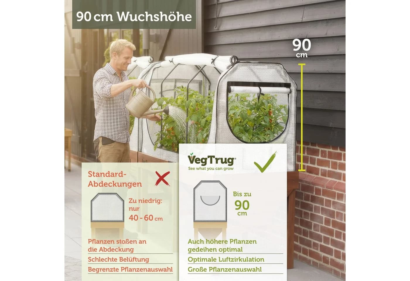 VegTrug Gewächshaus Aufsatz für Hochbeete - Bild 5