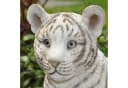 Dazikemo Dekofigur Gartenfigur weißer Tiger Kunststein Bild 5