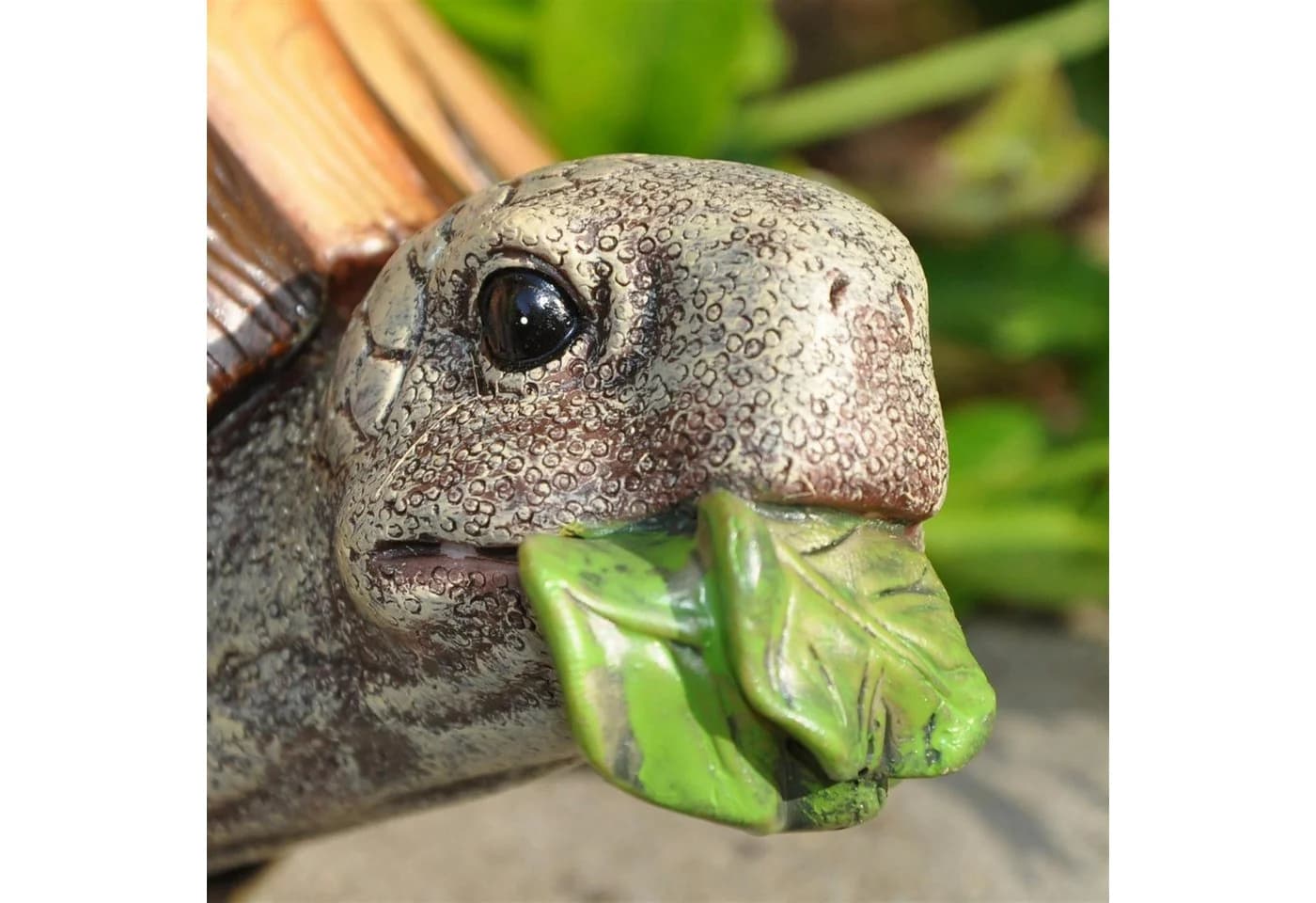dazikemo Gartenfigur Schildkröte Kunststein