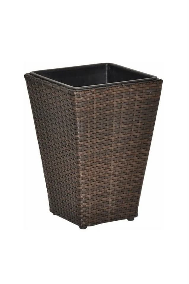 dazikemo Blumenkasten Sanssouci Poly Rattan Braun 40 cm - Bild 2