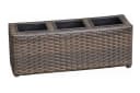 dazikemo Blumenkasten 3er Set Polyrattan Braun Bild 2