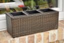 dazikemo Blumenkasten 3er Set Polyrattan Braun Bild 5