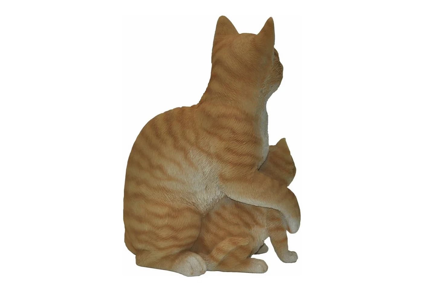 dazikemo Gartenfigur Katze mit Katzenbaby Brauner Kunststein - Bild 3