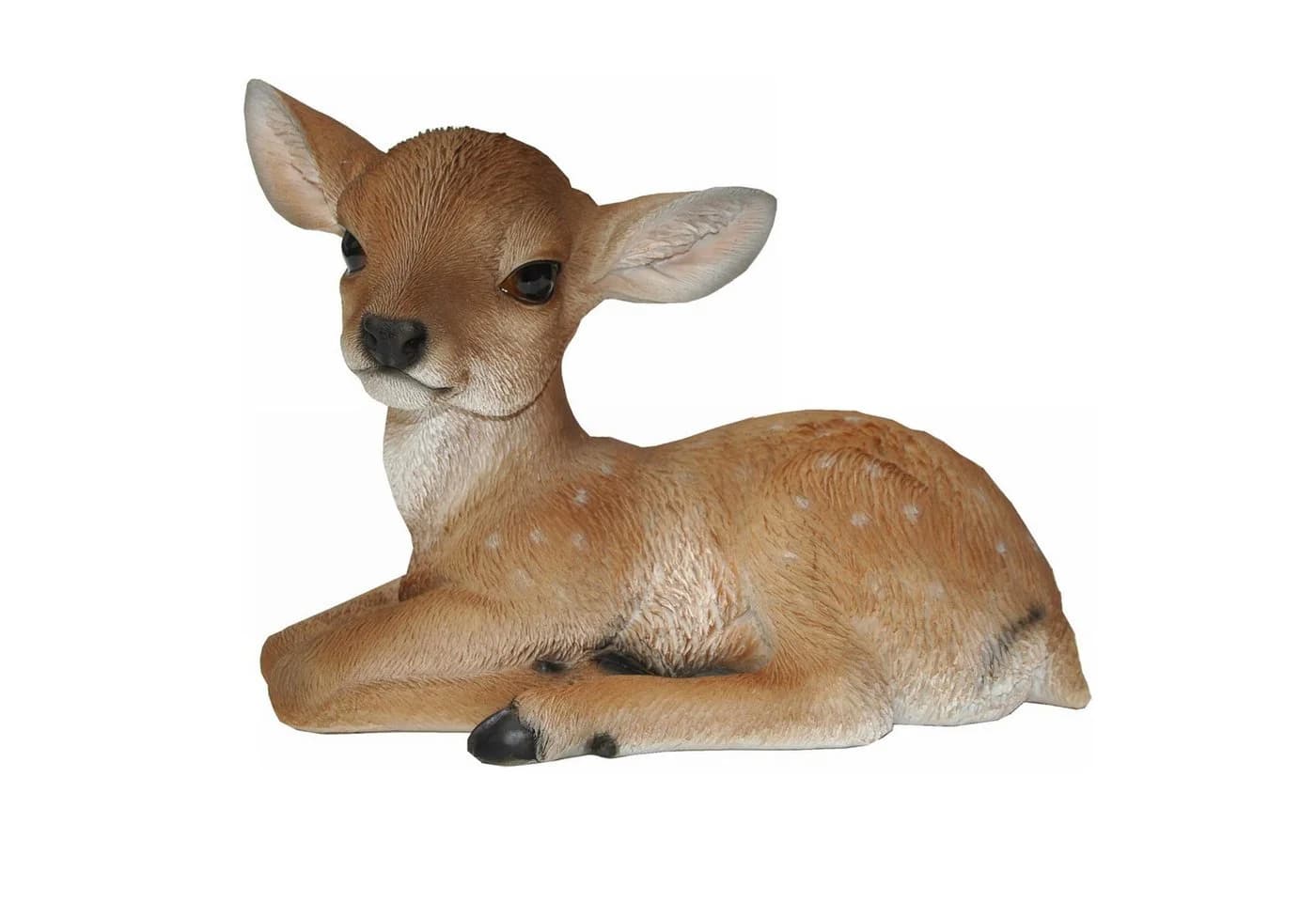 dazikemo Gartenfigur Liegendes Reh Rehkitz Kunststein - Bild 4