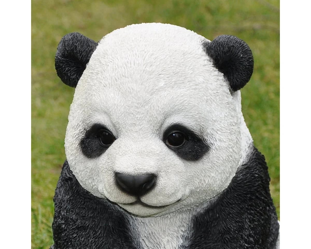 Dazikemo Gartenfigur Sitzender Pandabär Kunststein Deko - Bild 4