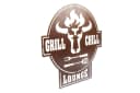 teileplus24 Gartenschild Grill & Chill Lounge Metallschild Schwarz Bild 1