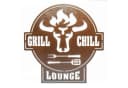 teileplus24 Gartenschild Grill & Chill Lounge Metallschild Schwarz Bild 2