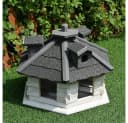 Melko Vogelhaus 48 cm mit Futtersilo Fichtenholz Bild 3