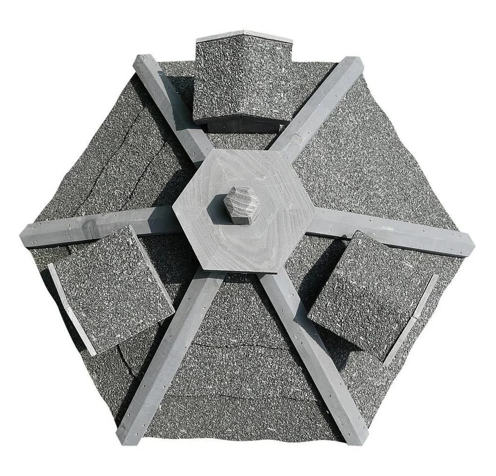 Melko Vogelhaus 48 cm mit Futtersilo Fichtenholz - Bild 4