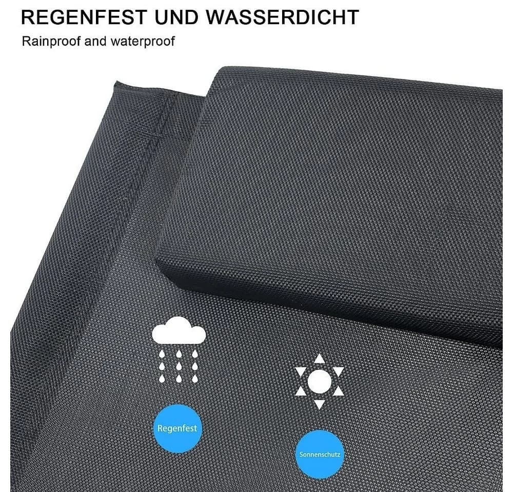 Melko Relaxliege Faltbar mit Kissen Beige - Bild 5