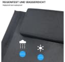 Melko Relaxliege Schaukel Liegestuhl Faltbar Rot 200kg Bild 5
