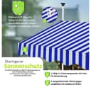Melko Klemmmarkise mit LED Grau/Weiß Aluminium Bild 4