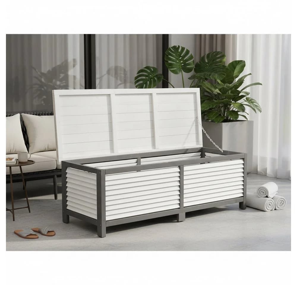 Melko Gartenbox 140cm Aufbewahrungsbox Fichtenholz - Bild 2