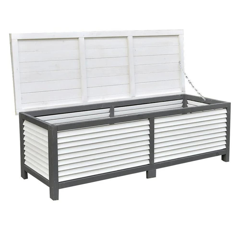 Melko Gartenbox 140cm Aufbewahrungsbox Fichtenholz - Bild 5