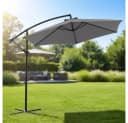 Melko Sonnenschirm 350 cm mit LED-Beleuchtung und Kurbel Bild 2