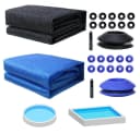 Melko Pool-Abdeckplane Solarfolie mit 10 Ösen PVC Blau/Schwarz Bild 2